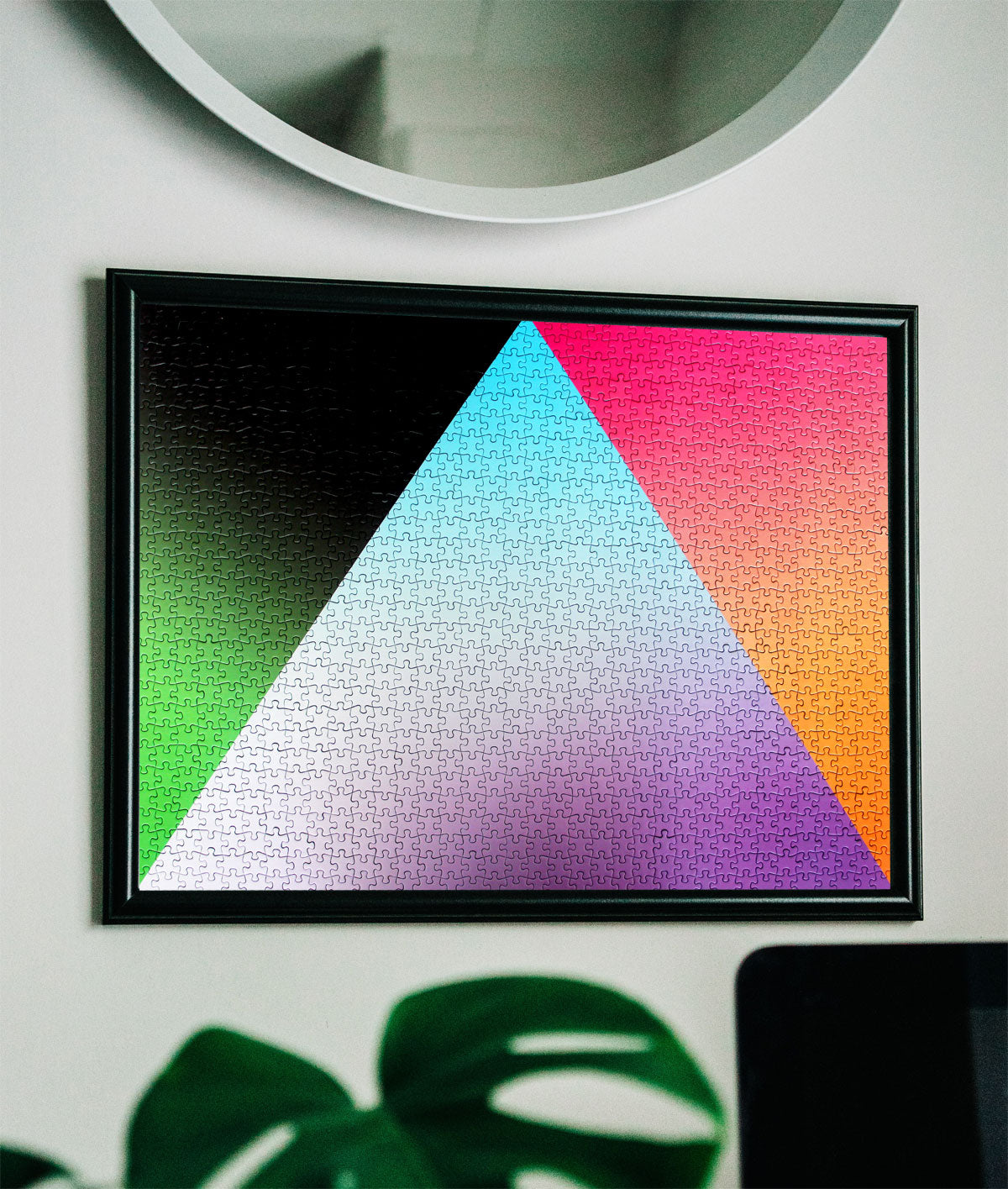 Framing a jigsaw puzzle is a great thing to do when you're finished puzzling!