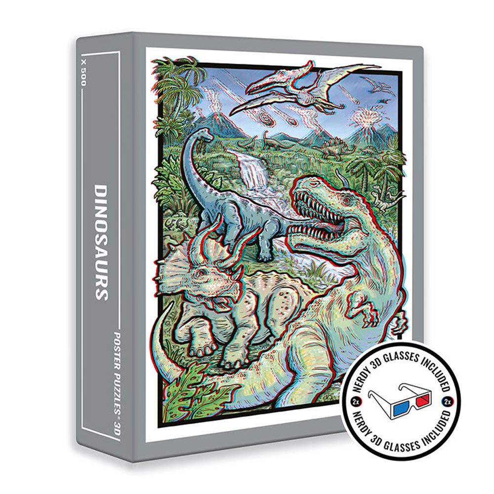 Dinosaurs 3D Jigsaw Puzzle (500 pieces) image 0