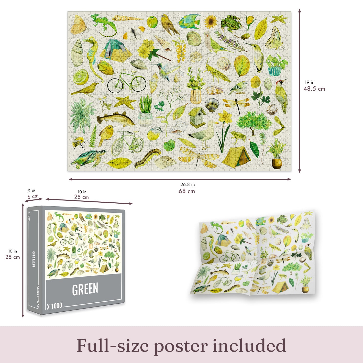 Green Jigsaw Puzzle (1000 pieces)