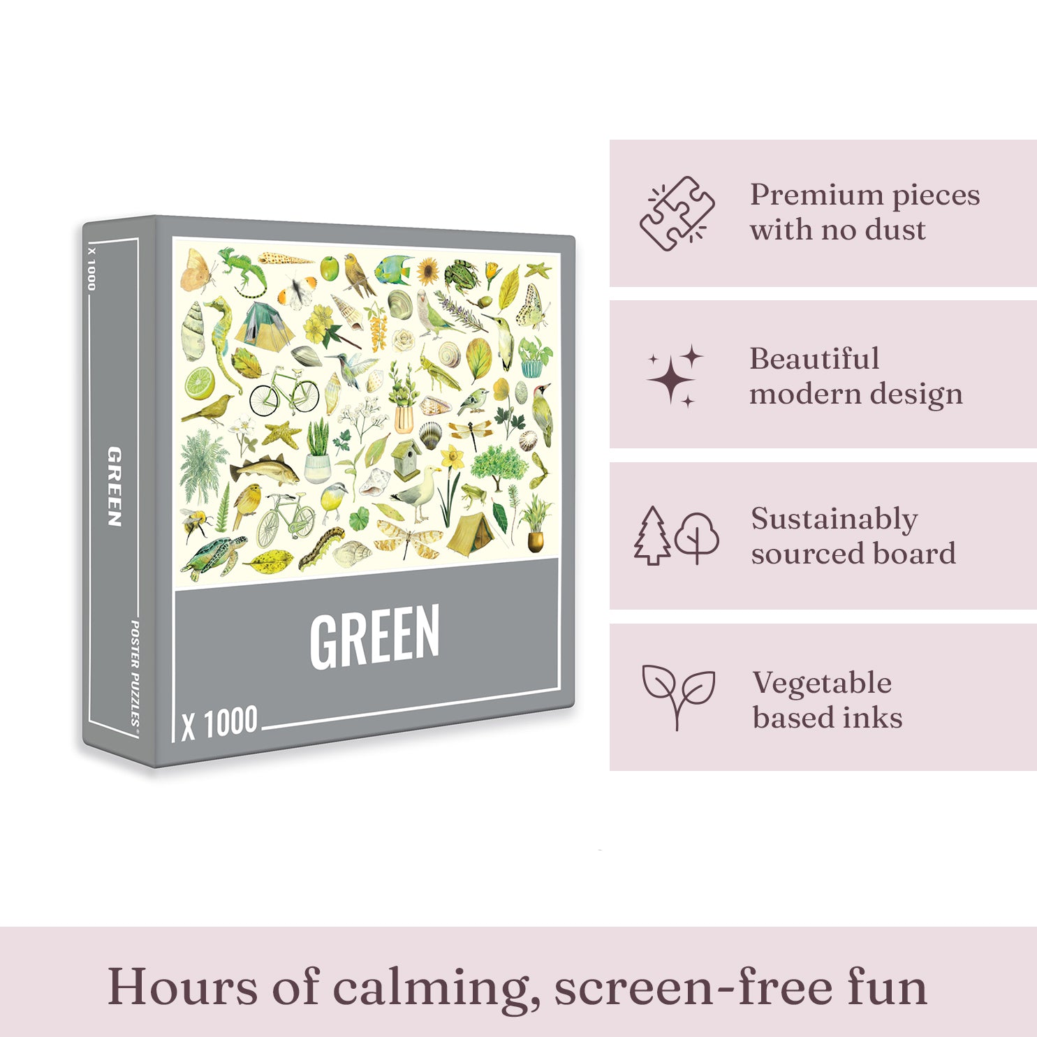 Green Jigsaw Puzzle (1000 pieces)