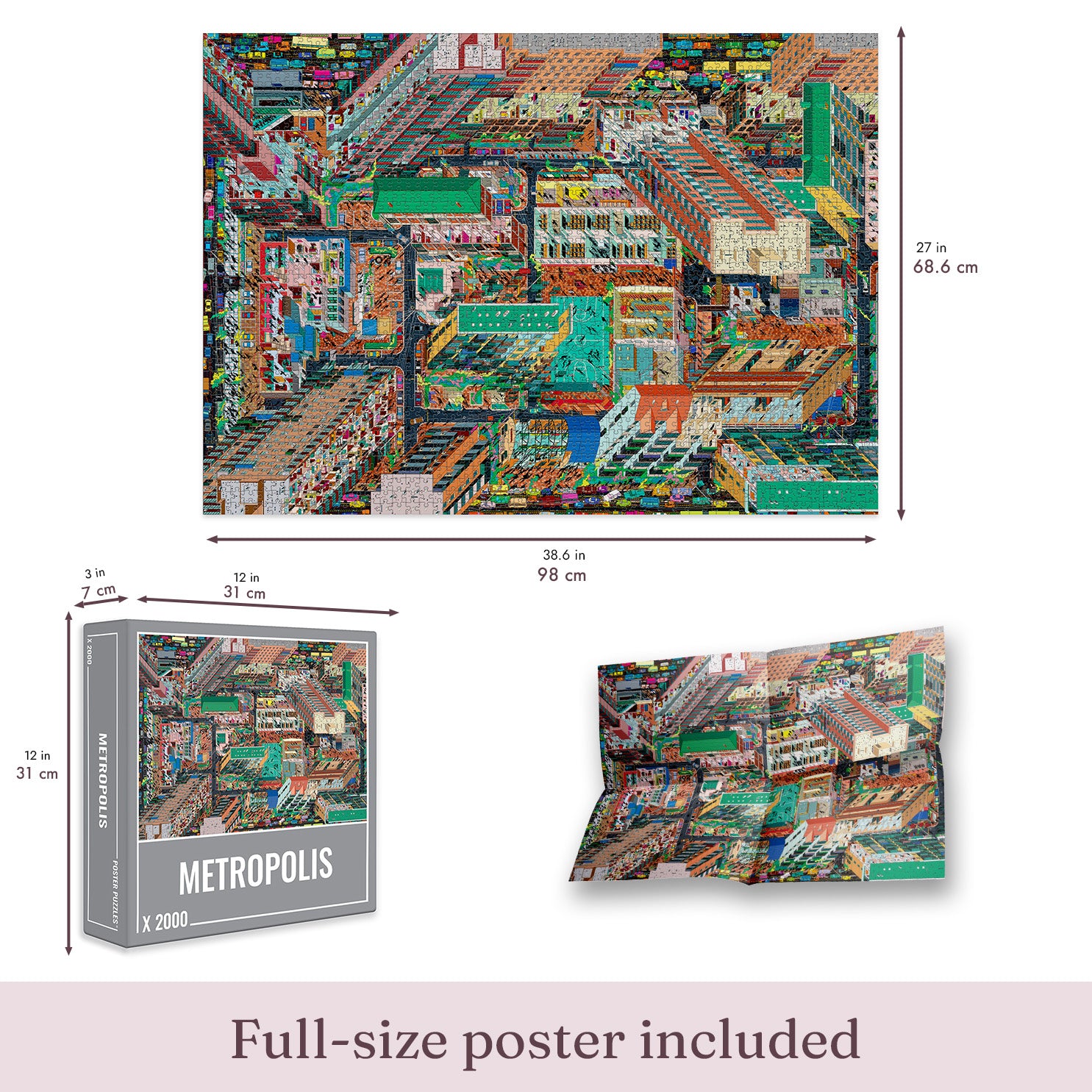 Metropolis Jigsaw Puzzle (2000 pieces)