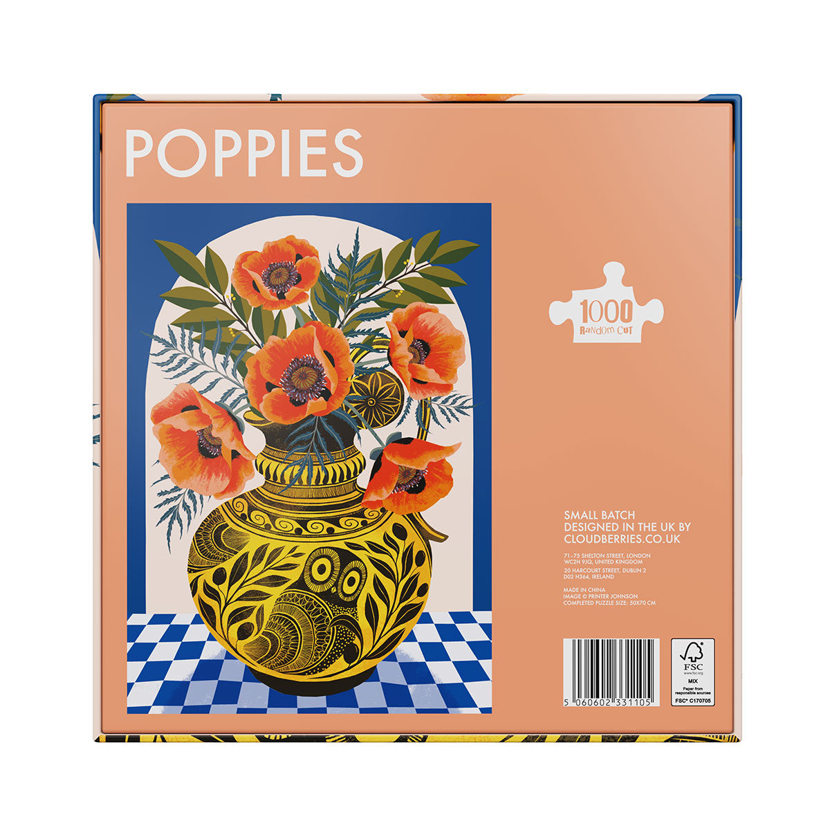 Poppies 1000 Piece Puzzle (Small Batch) image 3