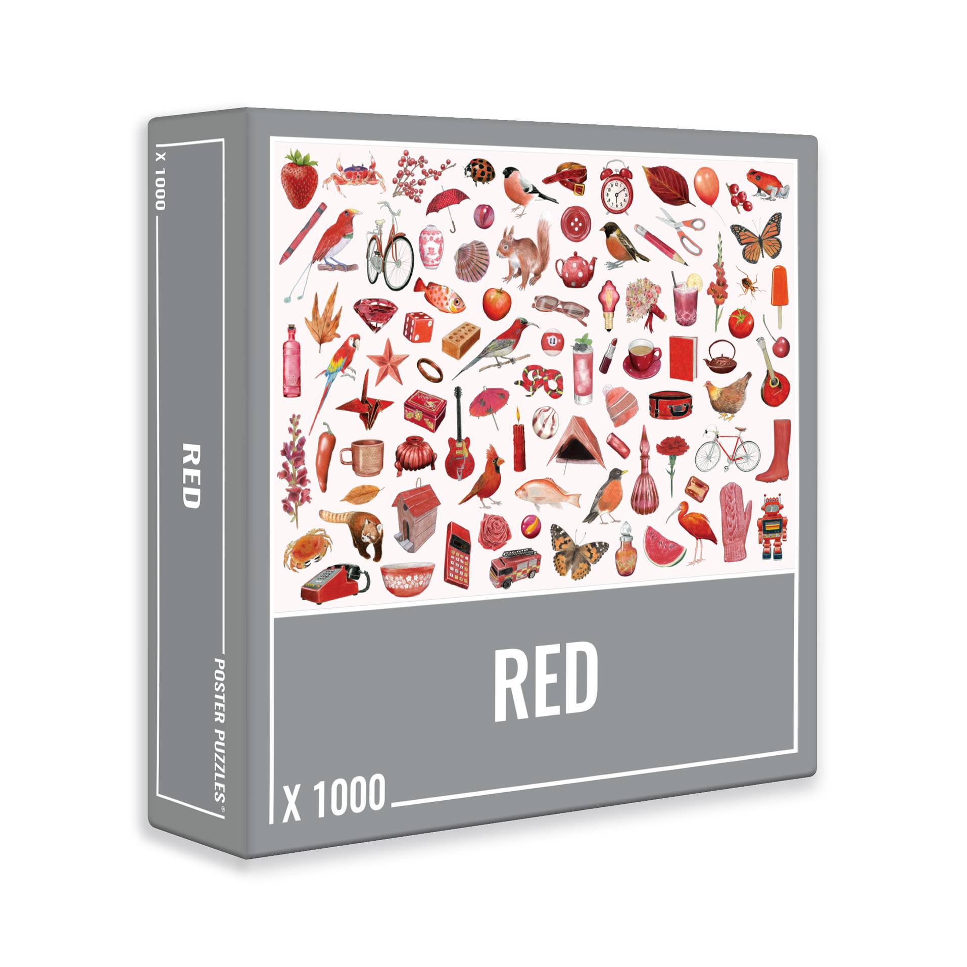Red Jigsaw Puzzle (1000 pieces) image 0