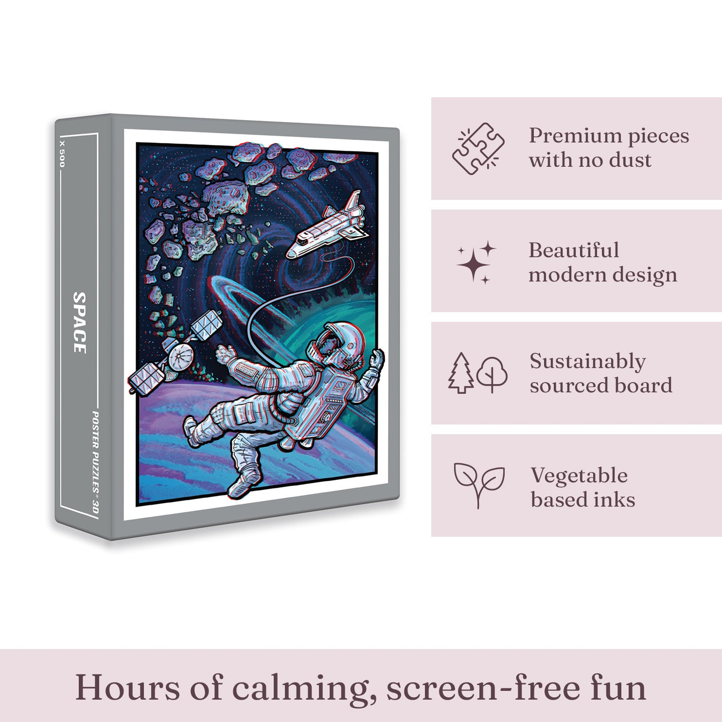 Space 3D Jigsaw Puzzle (500 pieces)
