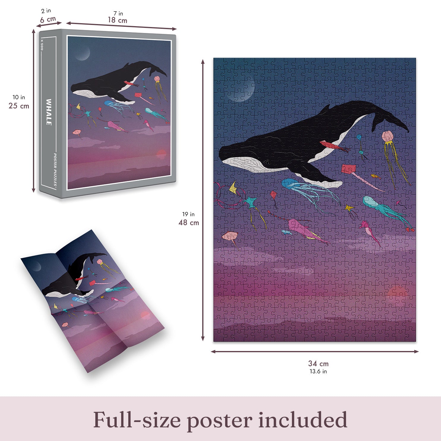 Whale Jigsaw Puzzle (500 pieces)