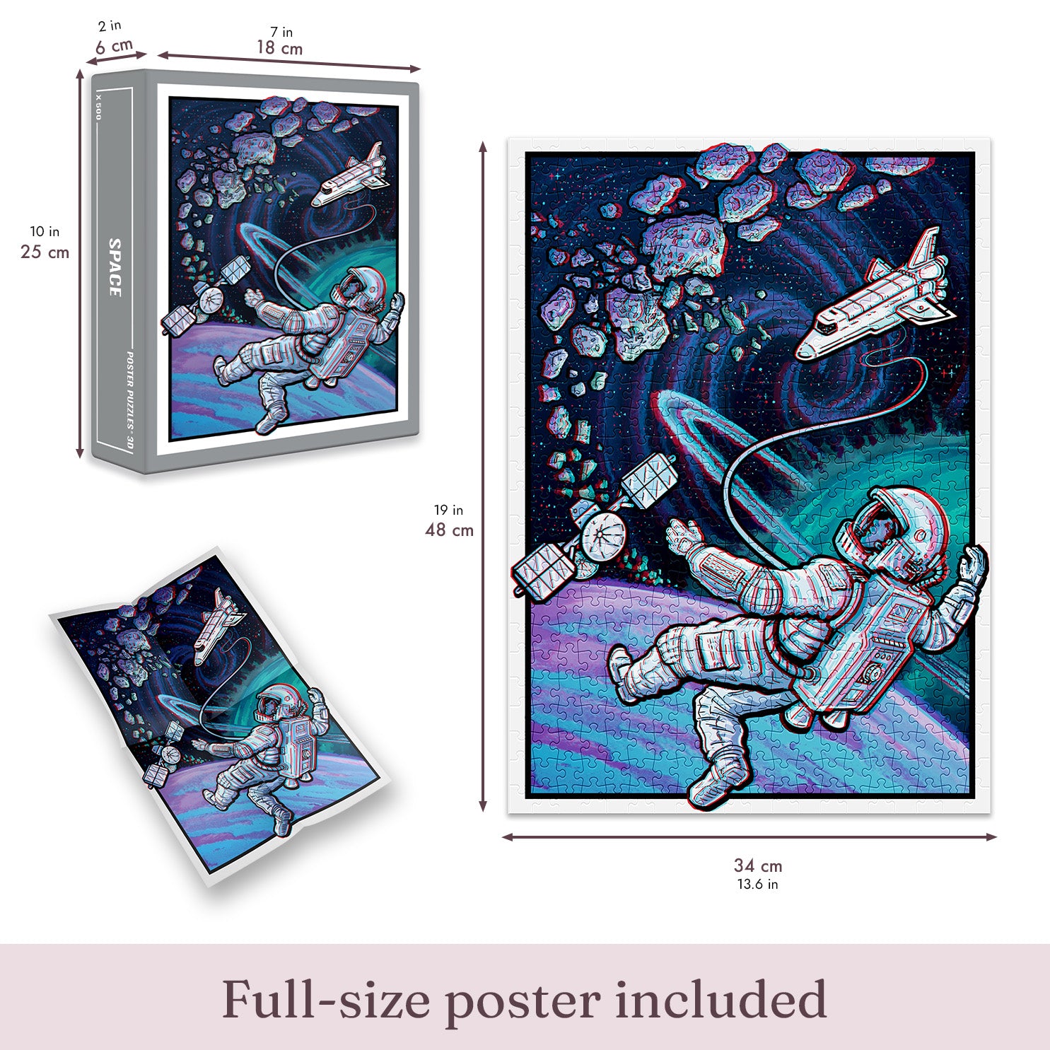 Space 3D Jigsaw Puzzle (500 pieces)