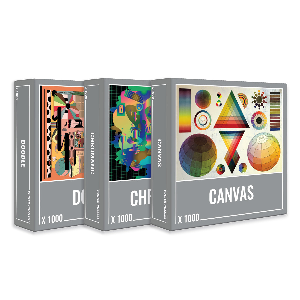 Abstract Puzzle Bundle (3 x 1000 Piece Puzzles)