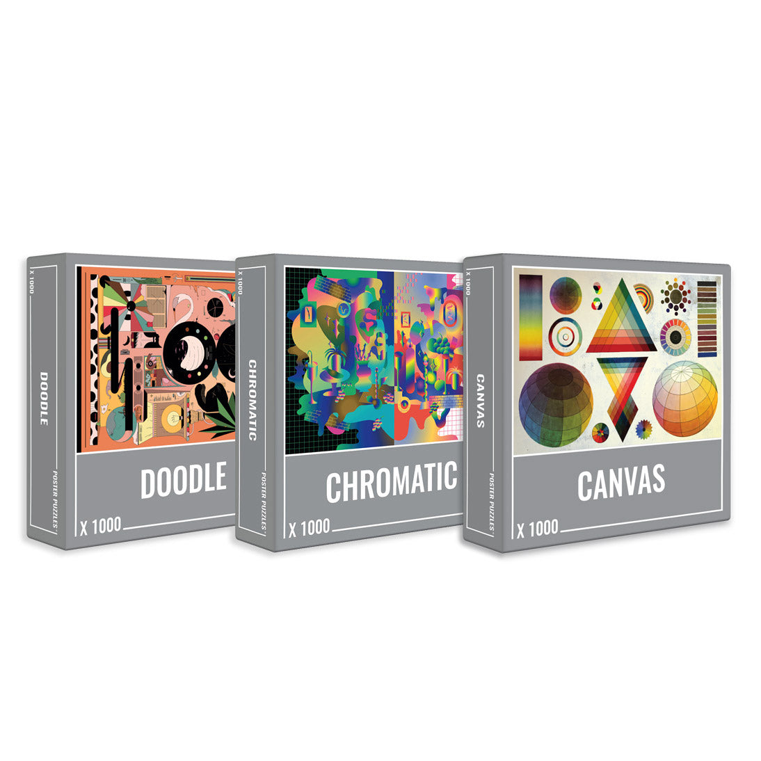Abstract Puzzle Bundle (3 x 1000 Piece Puzzles)