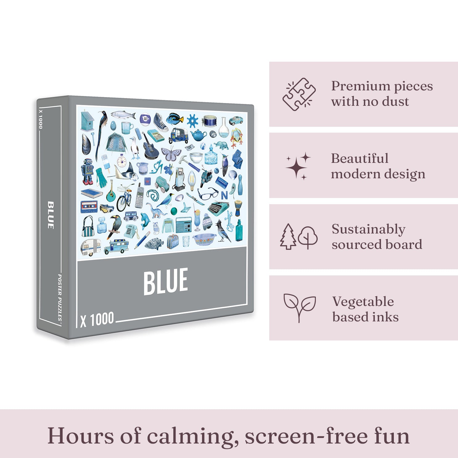 Blaues Puzzle (1000 Teile)