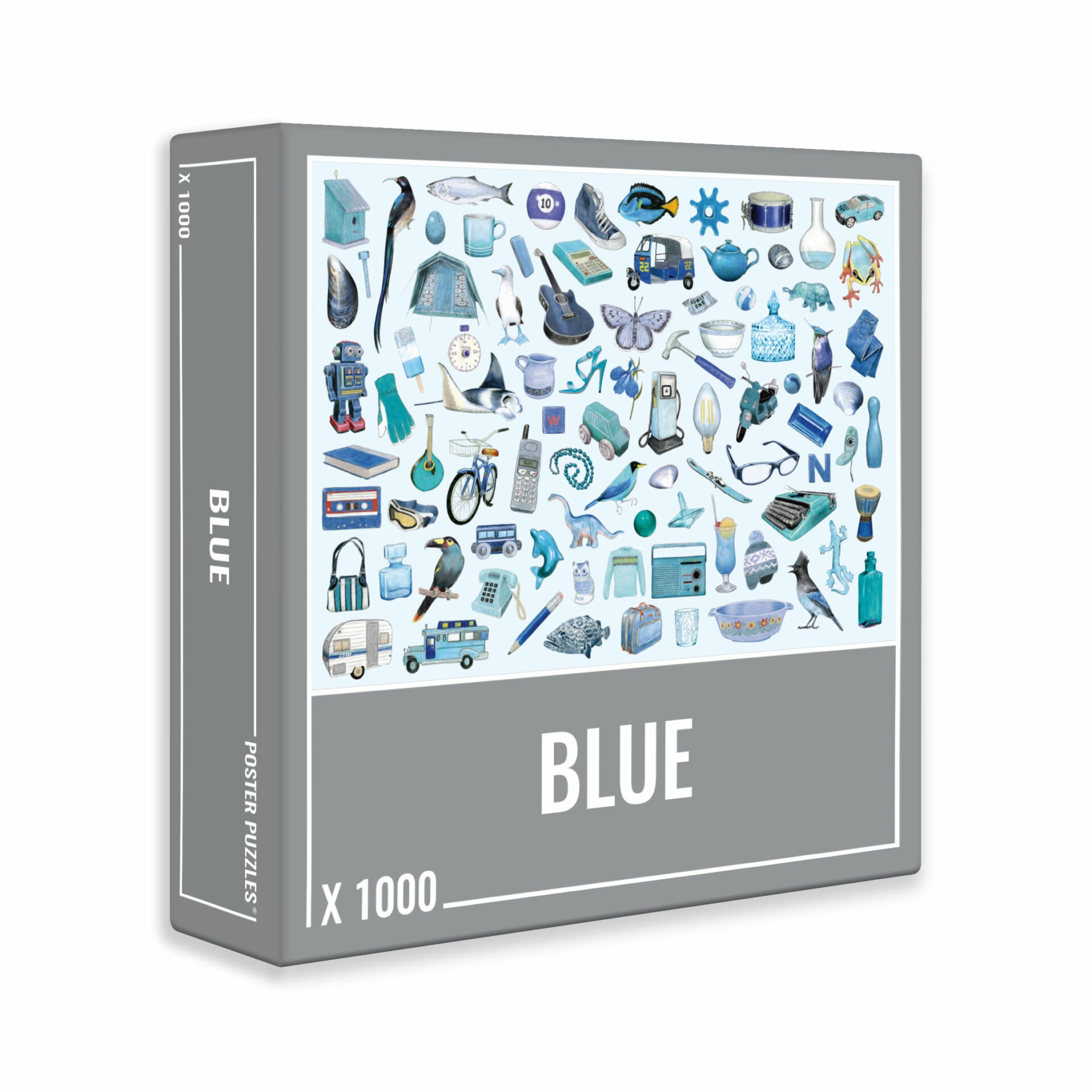 Blue Jigsaw Puzzle (1000 pieces) image 0