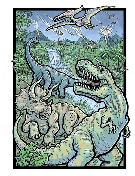 Dinosaurs 3D Jigsaw Puzzle (500 pieces)