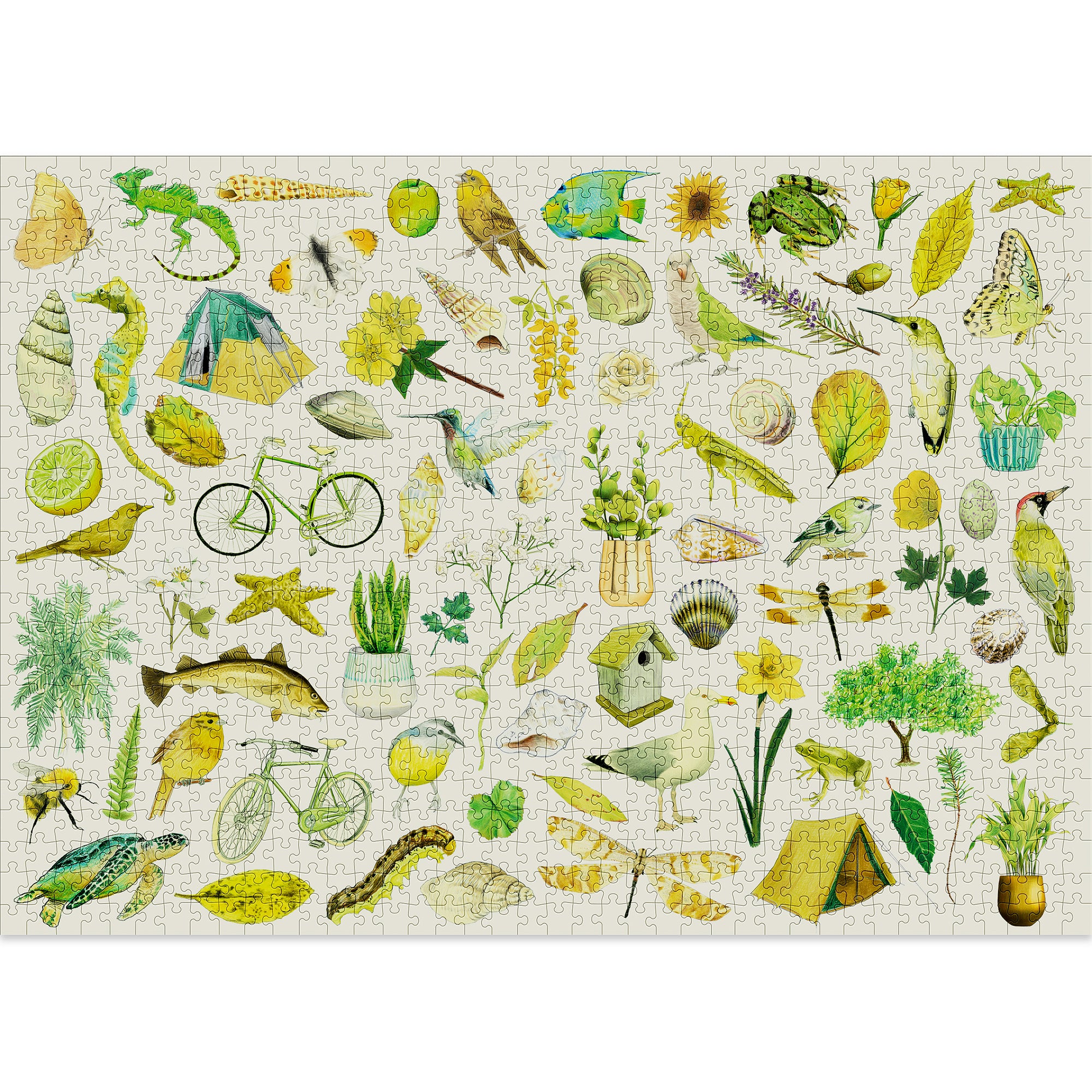 Grünes Puzzle (1000 Teile)