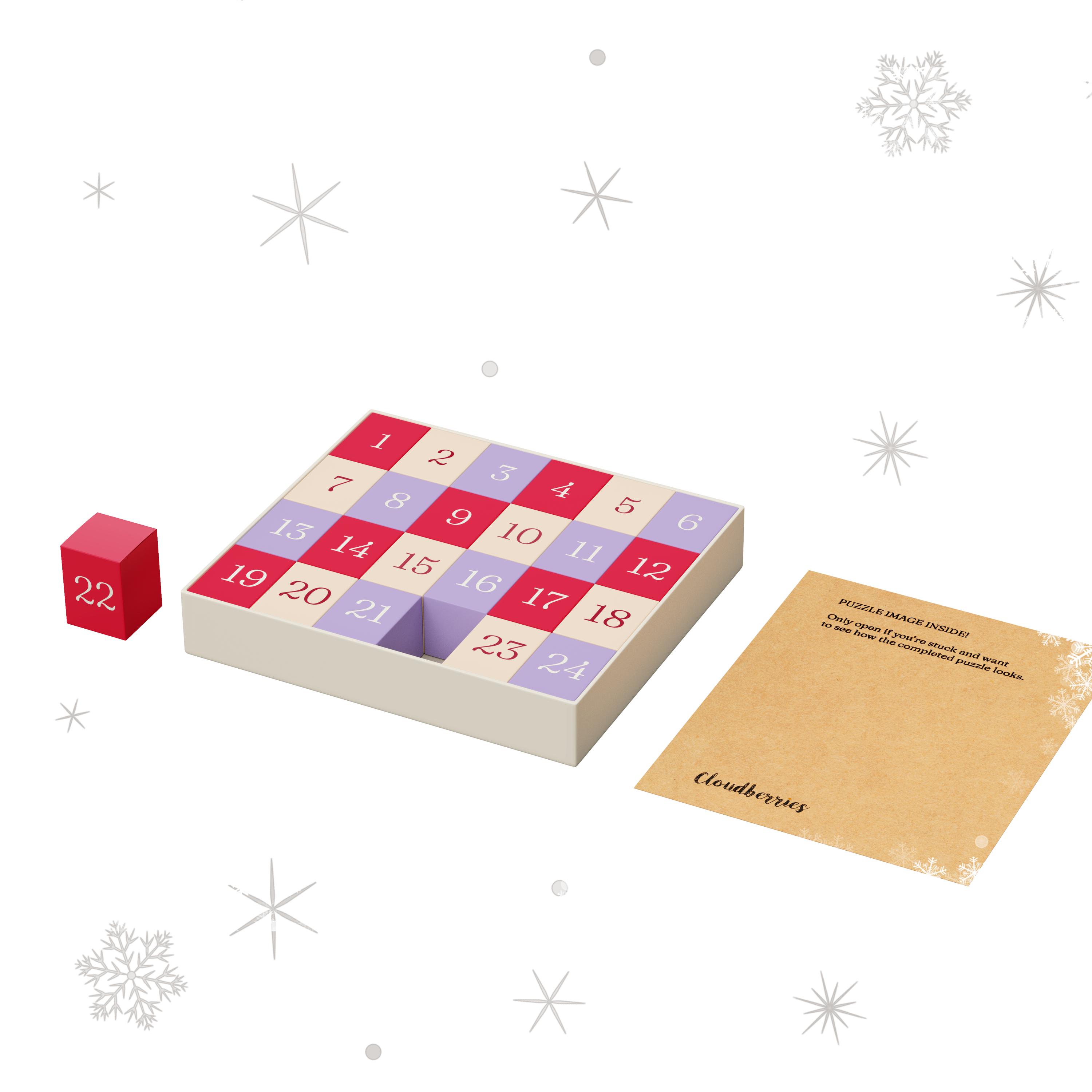 Im Dunkeln leuchtender Puzzle-Adventskalender