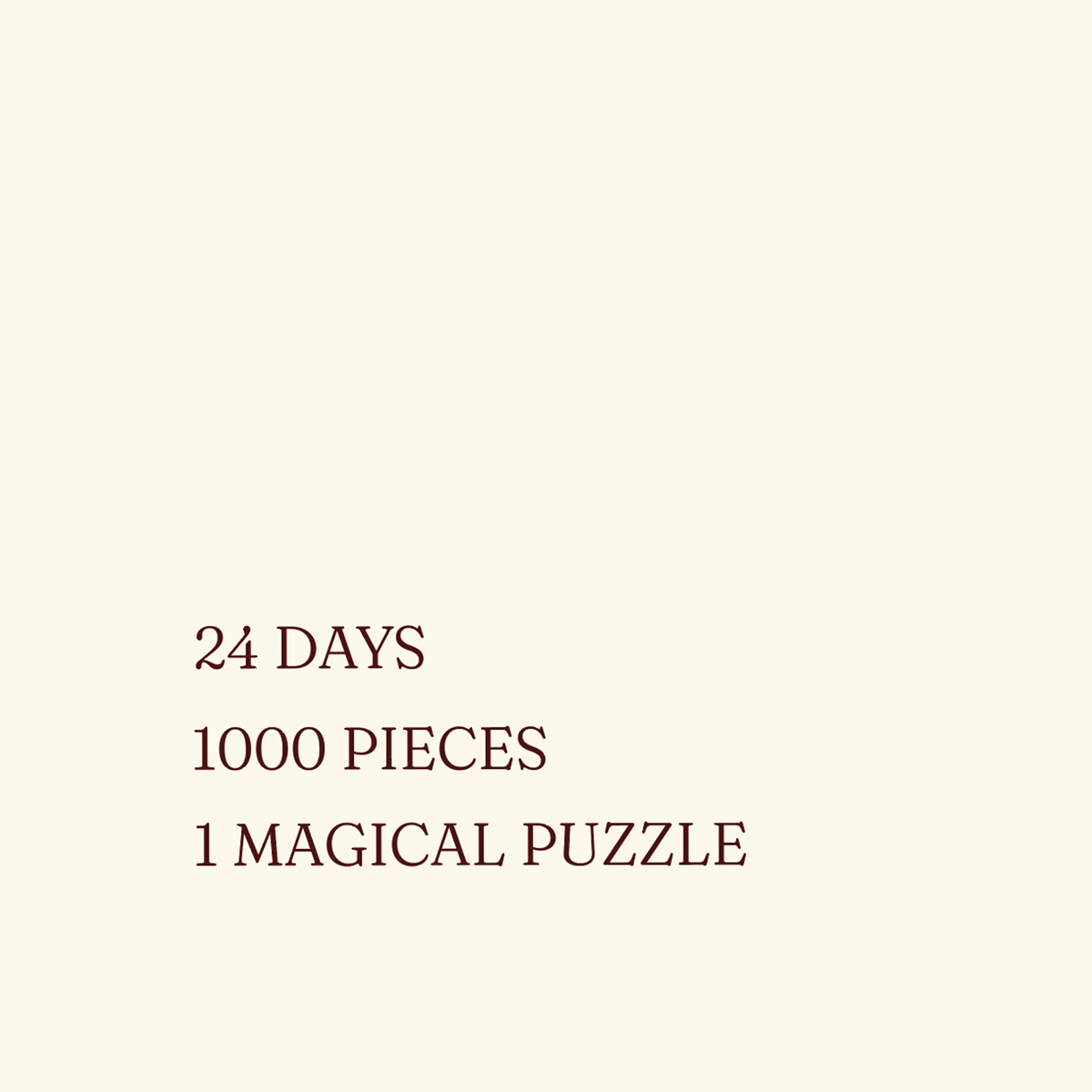 1000 piece jigsaw puzzle advent calendar