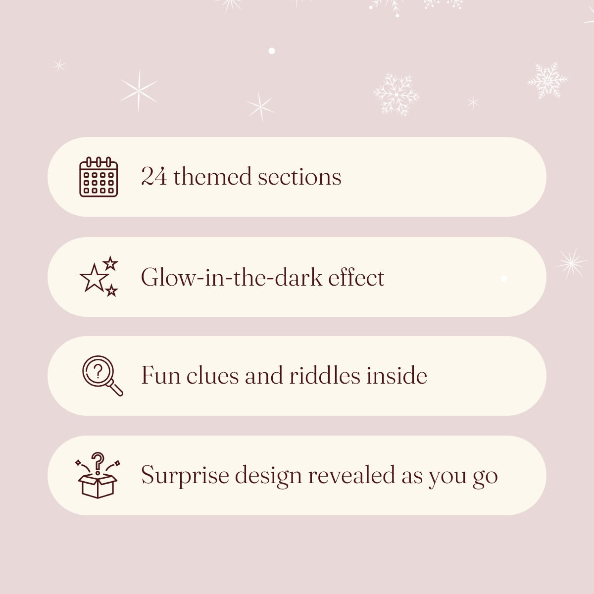 Glow in the Dark Puzzle Advent Calendar