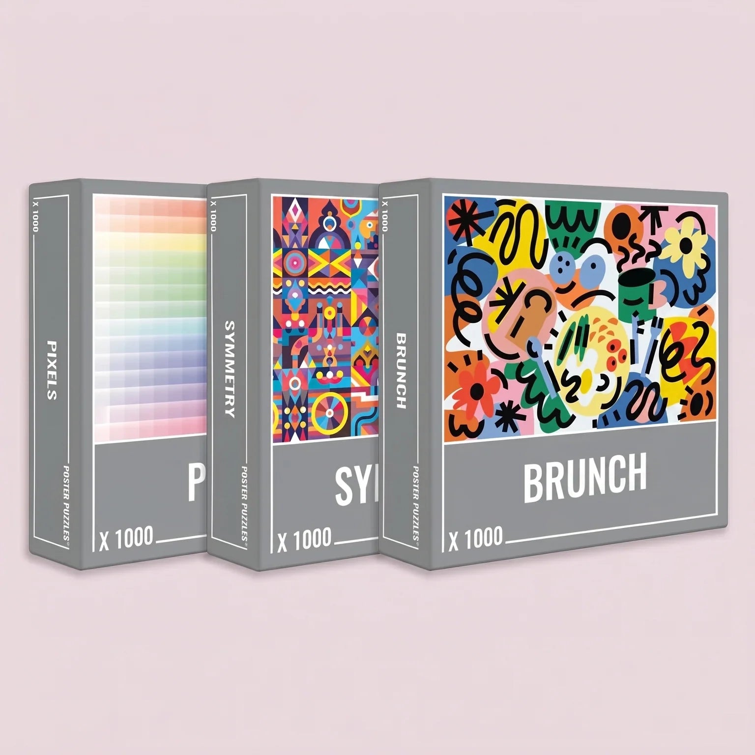 Abstract Puzzle Bundle (3 x 1000 Piece Puzzles)