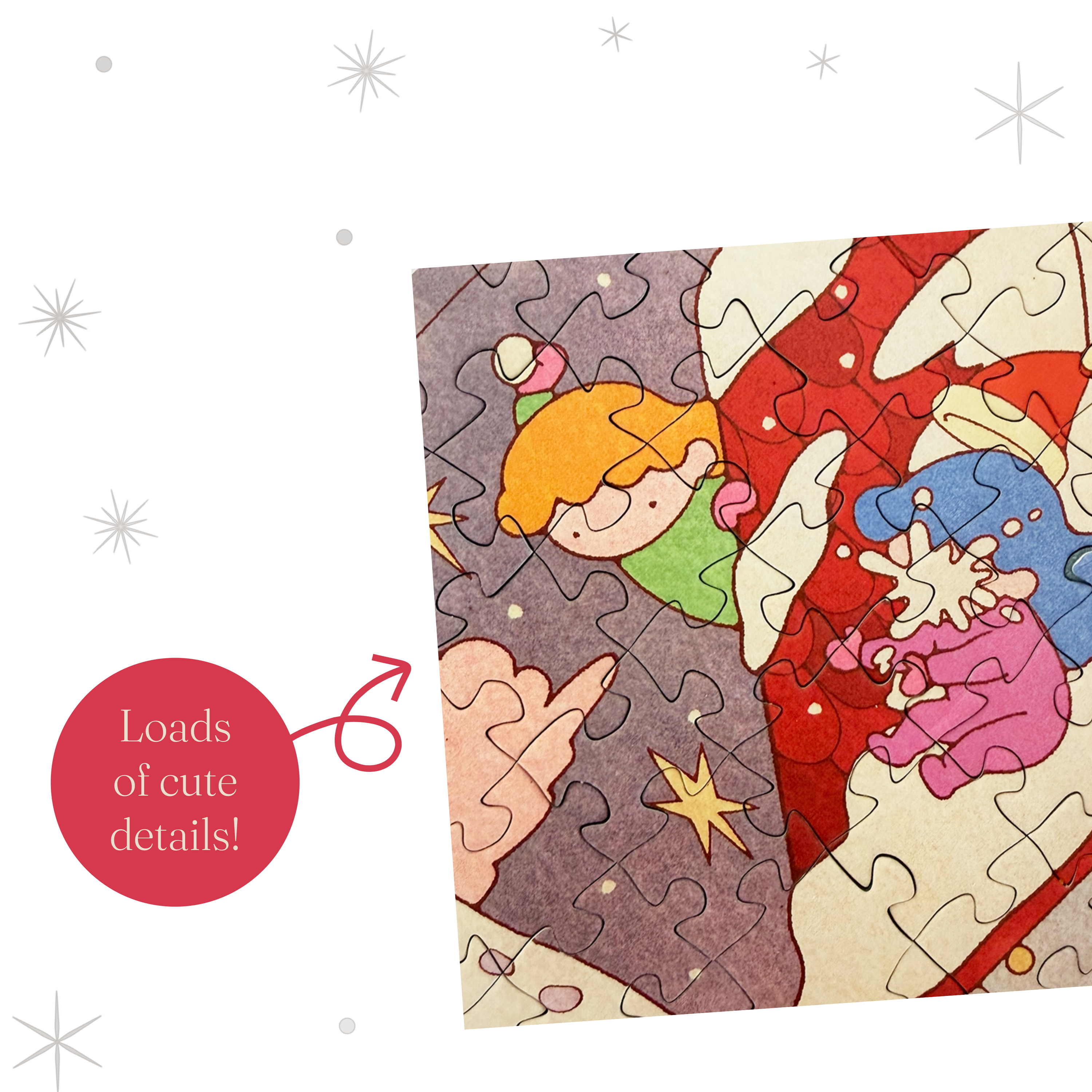 Im Dunkeln leuchtender Puzzle-Adventskalender