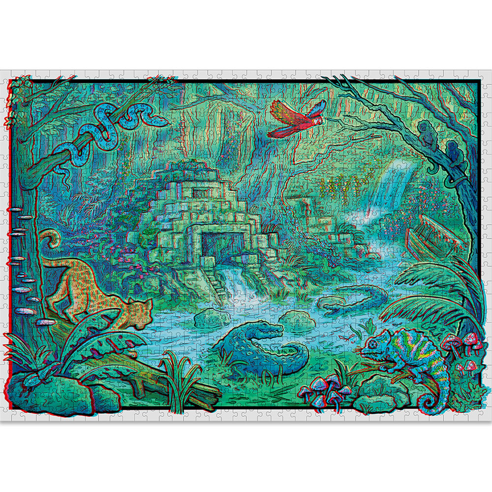 Jungle 3D Jigsaw Puzzle (1000 pieces) image 1