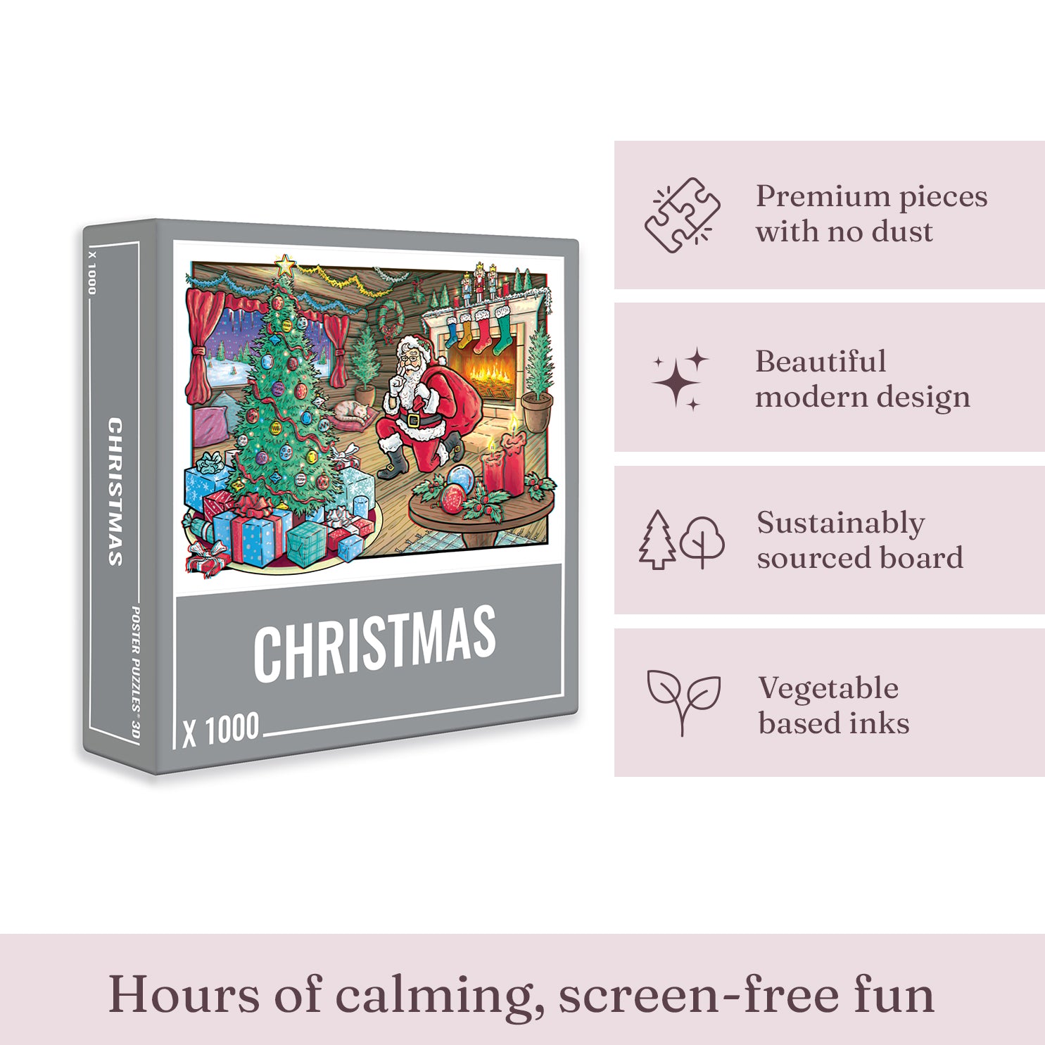 Christmas 3D Jigsaw Puzzle (1000 pieces)
