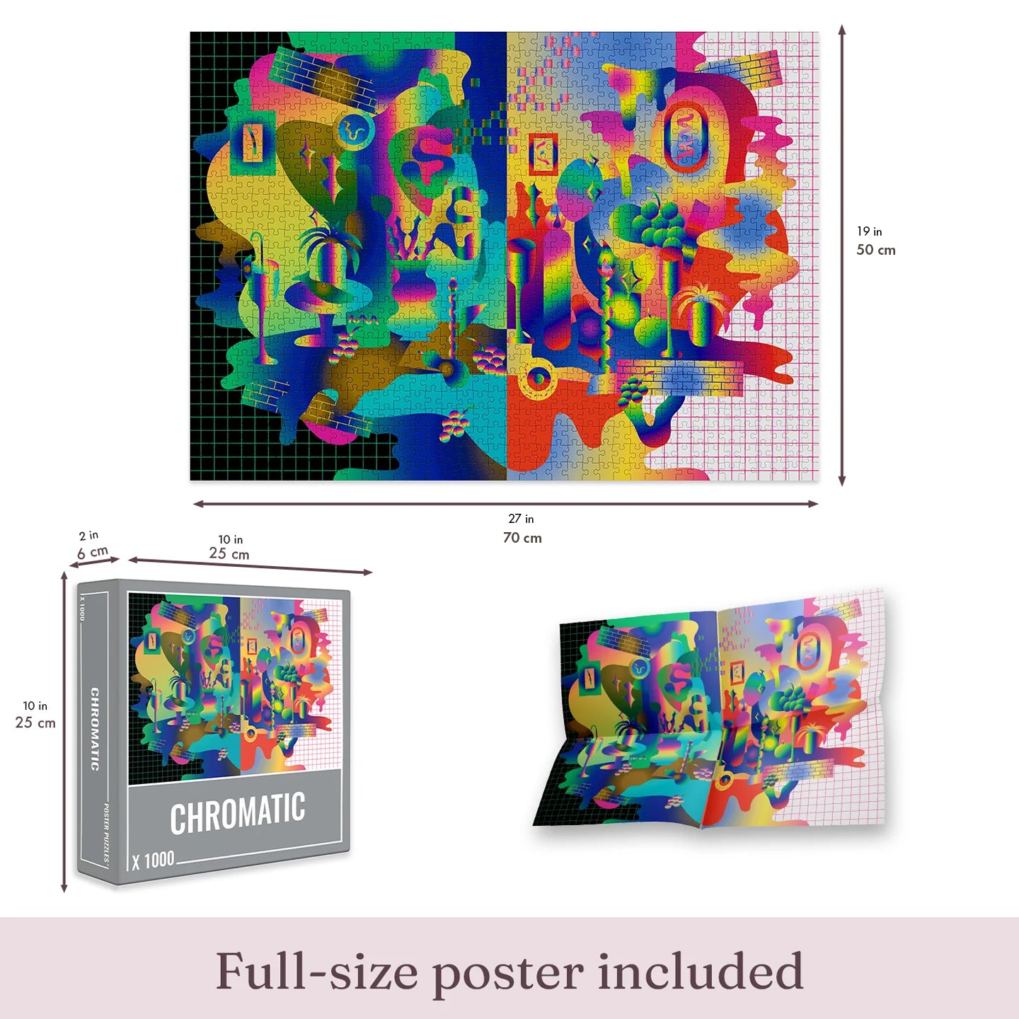 Chromatisches Puzzle (1000 Teile)