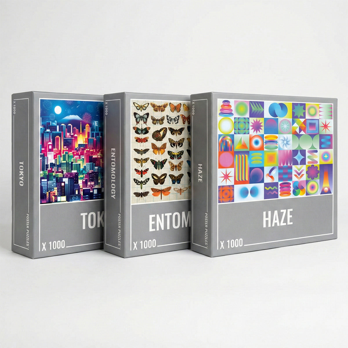 Colorful Puzzle Bundle (3 x 1000 Piece Puzzles)