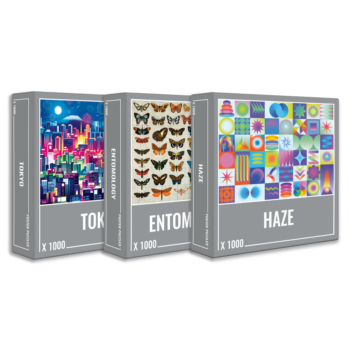 Colorful Puzzle Bundle (3 x 1000 Piece Puzzles)