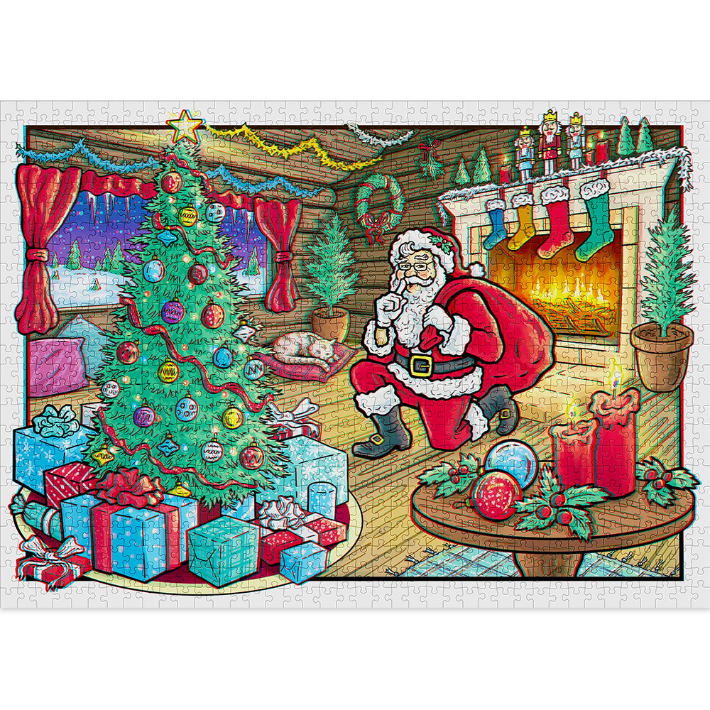 Christmas 3D Jigsaw Puzzle (1000 pieces) image 1