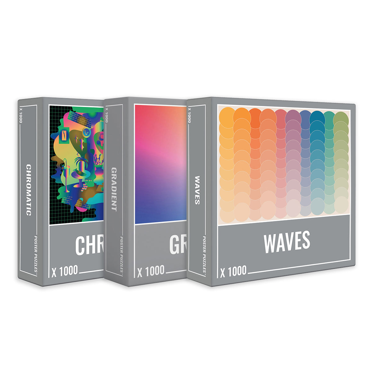 Gradient Bundle (3 x 1000 Piece Puzzles)