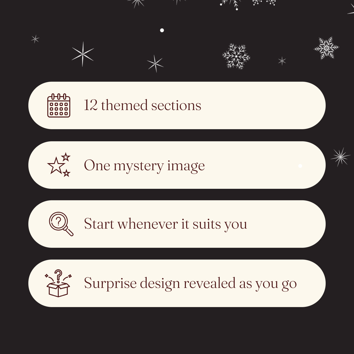 12 Days of Christmas Mystery Puzzle