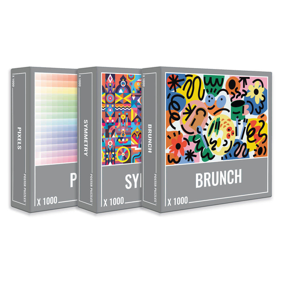 Abstract Puzzle Bundle (3 x 1000 Piece Puzzles)
