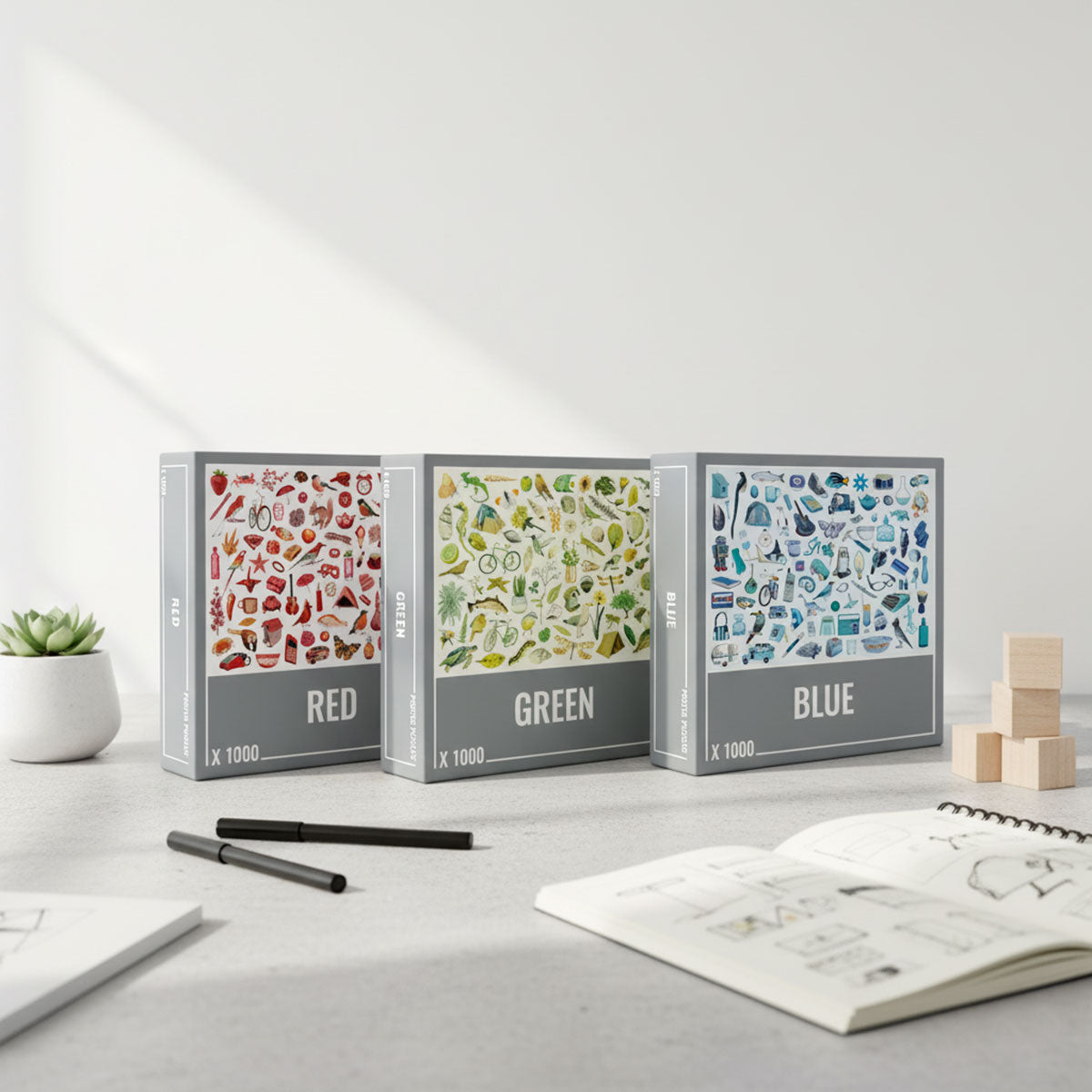 RGB Bundle (3 x 1000 Piece Puzzles)