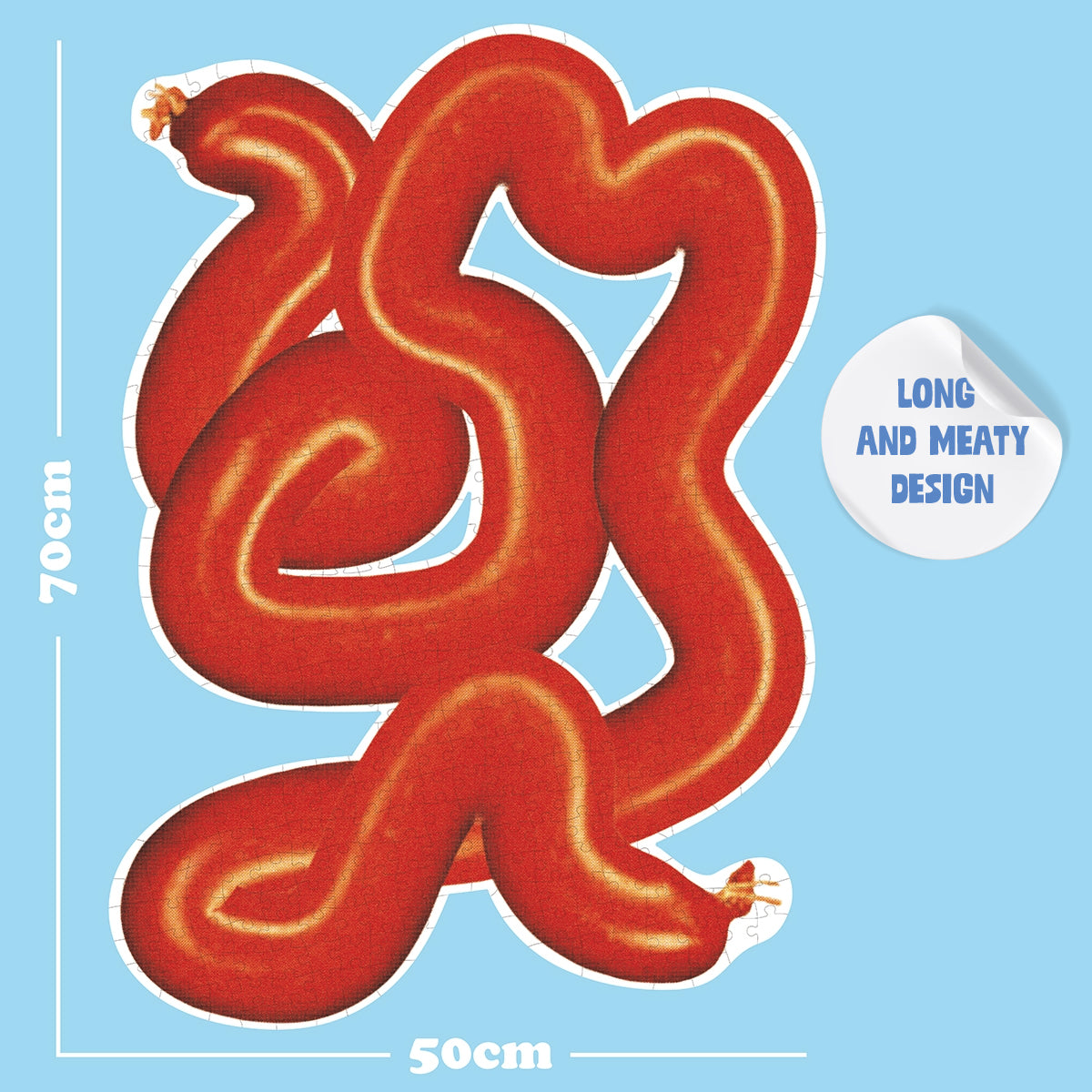 Big Sausage Shaped Puzzle (500 Pieces)