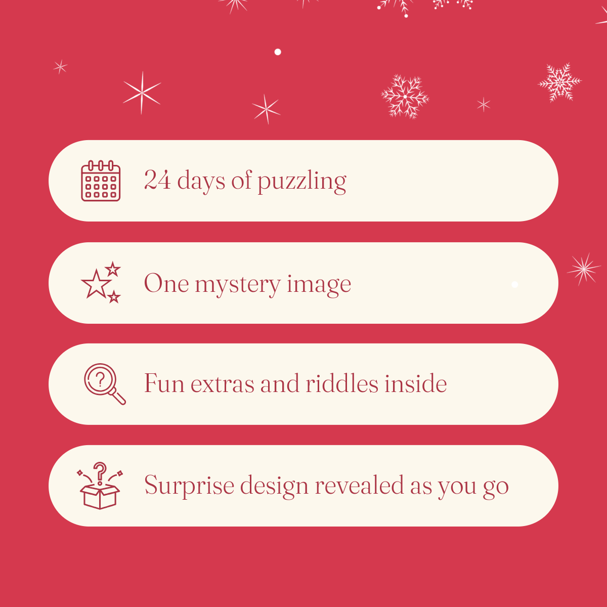 Im Dunkeln leuchtender Puzzle-Adventskalender