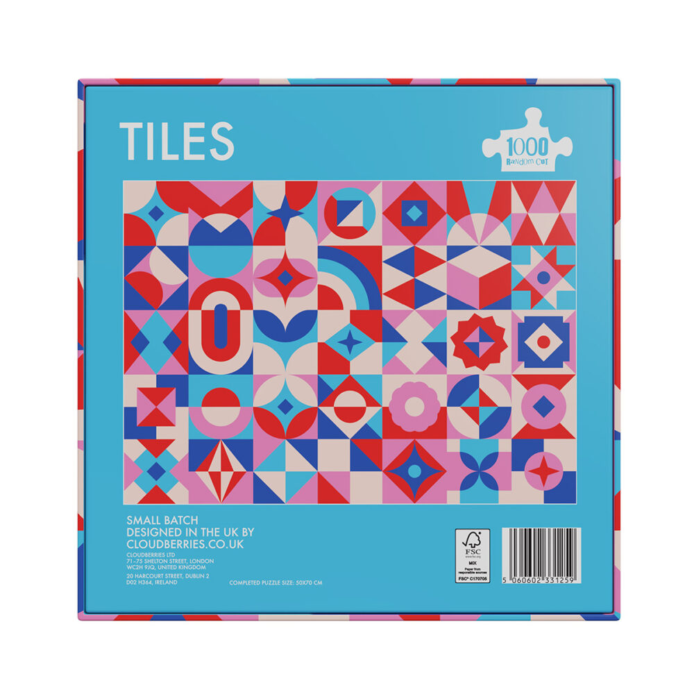 Tiles 1000 piece jigsaw puzzles for adults